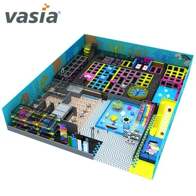 Jump Zone Trampoline Park မှာ trampoline ဘယ်နှစ်ခုရှိလဲ။